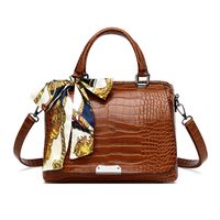 Fashion Vintage Crocodile Pattern Silk Scarf Single-shoulder Bag Wholesale Nihaojewelry main image 2