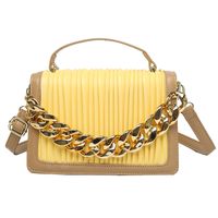 Thick Chain Hit Color Shoulder Messenger Square Bag Wholesale Nihaojewelry main image 6