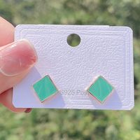 Koreanische Farbe Quadratische Ohrstecker Großhandel Nihaojewelry main image 1