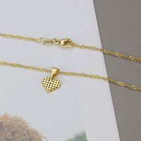 Colored Diamonds Simple Heart-shaped Pendant Necklace Wholesale Jewelry Nihaojewelry main image 5