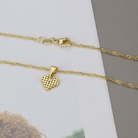 Farbige Diamanten Einfache Herzförmige Anhänger Halskette Großhandel Schmuck Nihaojewelry main image 5