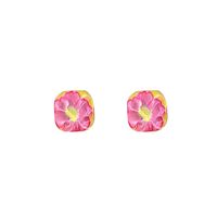 Retro Acrylic Water Ripple Flower Stud Earrings Wholesale Nihaojewelry main image 6
