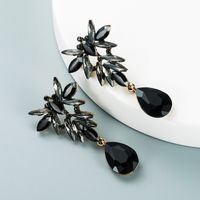 New Fashion Drop-shaped Pendant Alloy Diamond Earrings Wholesale Nihaojewelry main image 3
