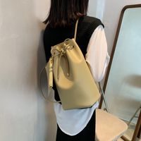 Casual Solid Color Drawstring Type Backpack Wholesale Nihaojewelry sku image 2