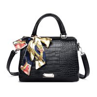 Fashion Vintage Crocodile Pattern Silk Scarf Single-shoulder Bag Wholesale Nihaojewelry sku image 2