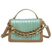 Thick Chain Hit Color Shoulder Messenger Square Bag Wholesale Nihaojewelry sku image 4