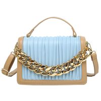 Thick Chain Hit Color Shoulder Messenger Square Bag Wholesale Nihaojewelry sku image 5