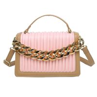 Thick Chain Hit Color Shoulder Messenger Square Bag Wholesale Nihaojewelry sku image 7