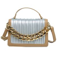 Thick Chain Hit Color Shoulder Messenger Square Bag Wholesale Nihaojewelry sku image 9
