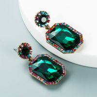 Fashion Alloy Square Diamond Geometric Long Earrings Wholesale Nihaojewelry sku image 6