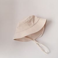Solid Color Flat-top Children's Fisherman Hat sku image 1