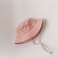Solid Color Flat-top Children's Fisherman Hat sku image 3