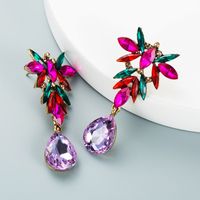 New Fashion Geometric Drop-shaped Pendant Alloy Earrings Wholesale Nihaojewelry main image 7