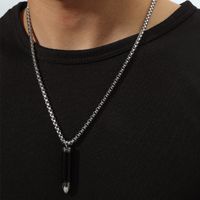 Fashion Black Bullet Pendant Alloy Necklace Wholesale Nihaojewelry main image 1