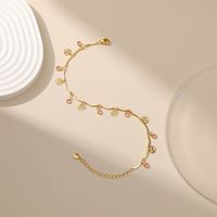 Copper Heart Shape Letter Pendant Adjustable Anklet Wholesale Jewelry Nihaojewelry main image 6