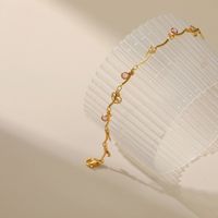 Copper Heart Shape Letter Pendant Adjustable Anklet Wholesale Jewelry Nihaojewelry main image 5
