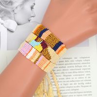 Ethnischen Stil Farbige Baumwolle Gewebt Elastisches Armband Großhandel Schmuck Nihaojewelry main image 4