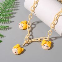 Creative Trend Acrylic Cartoon Character Pendant Necklace Wholesale Nihaojewelry main image 5