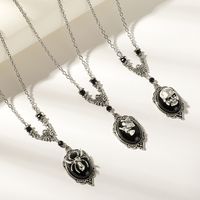 New Halloween Animal Witch Spider Skull Pendent Necklace Wholesale Nihaojewelry main image 5