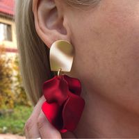 Fashion Rose Flower Earrings Wholesale Nihaojewelry main image 4