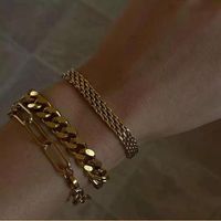 Stainless Steel Retro Style Mesh Belt Wide Bracelet Wholesale Jewelry Nihaojewelry main image 3