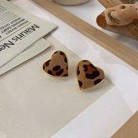 Heart-shaped Square Checkerboard Stud Earrings Wholesale Nihaojewelry main image 3