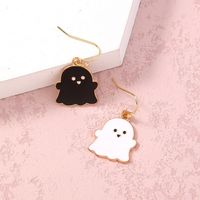 Halloween White Black Ghost Earrings Wholesale Nihaojewelry main image 3