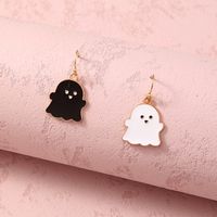 Halloween White Black Ghost Earrings Wholesale Nihaojewelry main image 5