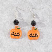 Halloween Series Ghost Face Pumpkin Ear Hooks Wholesale Nihaojewelry main image 3