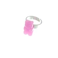 Fashion Simple Solid Color Resin Multi-color Bear Ring Wholesale Nihaojewelry main image 6