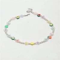 Perle De Riz Colorée Perle Fruit Collier Mignon Bijoux En Gros Nihaojewelry sku image 1