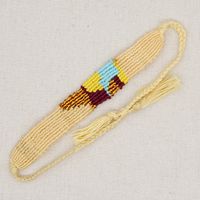 Ethnic Style Colored Cotton Woven Elastic Bracelet Wholesale Jewelry Nihaojewelry sku image 1