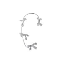 Diamond Bow C-shaped Ears Clips Wholesale Nihaojewelry sku image 1