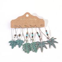 Bohemian 3-piece Hollow Tassel Earring Set Wholesale Nihaojewelry sku image 1