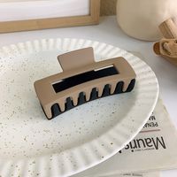 Korean Style Matte Frosted Two-color Square Hair Clip Wholesale Nihaojewelry sku image 6