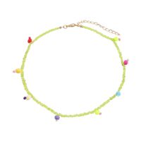 Chaîne De Clavicule Simple Perles De Couleur Bonbon En Gros Nihaojewelry sku image 1