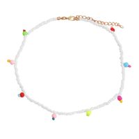 Chaîne De Clavicule Simple Perles De Couleur Bonbon En Gros Nihaojewelry sku image 2