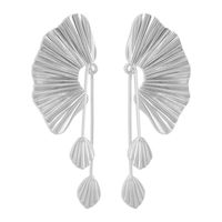 Boucles D&#39;oreilles En Alliage Pendantes Longues En Forme D&#39;éventail De Mode En Gros Nihaojewelry sku image 1