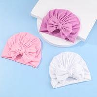 Creative Fan-shaped Solid Color Bowknot Children's Headband Wholesale Nihaojewelry main image 5