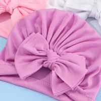 Creative Fan-shaped Solid Color Bowknot Children's Headband Wholesale Nihaojewelry main image 6
