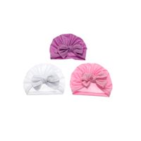 Creative Fan-shaped Solid Color Bowknot Children's Headband Wholesale Nihaojewelry main image 8