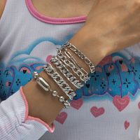 Fashion Geometric Metal Chain Multi-layer Set Bracelet Wholesale Jewelry Nihaojewelry main image 1
