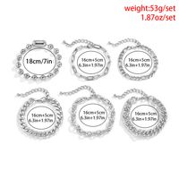 Fashion Geometric Metal Chain Multi-layer Set Bracelet Wholesale Jewelry Nihaojewelry main image 4