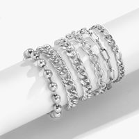 Fashion Geometric Metal Chain Multi-layer Set Bracelet Wholesale Jewelry Nihaojewelry main image 6