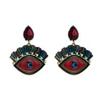 Retro Clashing Color Devil's Eye Drop Earrings Wholesale Nihaojewelry main image 6