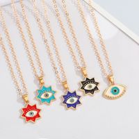 Fashion Eight-pointed Star Eye Pendent Alloy Necklace Wholesale Nihaojewelry main image 1