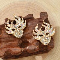 Halloween Color Diamond Earrings Wholesale Nihaojewelry sku image 4