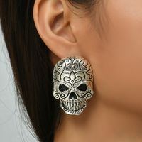 Pendientes De Calavera Con Patrón De Halloween Al Por Mayor Nihaojewelry main image 1