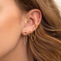 Chain Cloud Lightning Copper Zircon Ear Bone Clip Wholesale Jewelry Nihaojewelry main image 3
