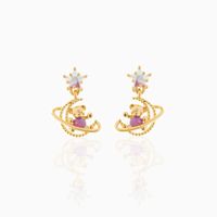 Retro Bear Gold Plated Copper Earrings Wholesale Nihaojewelry main image 2